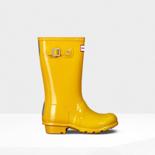 Hunter Original Gloss Rain Boots For Kids - NZ P8104